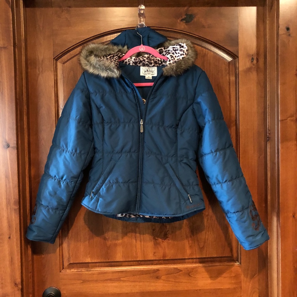 Ariat down hooded coat